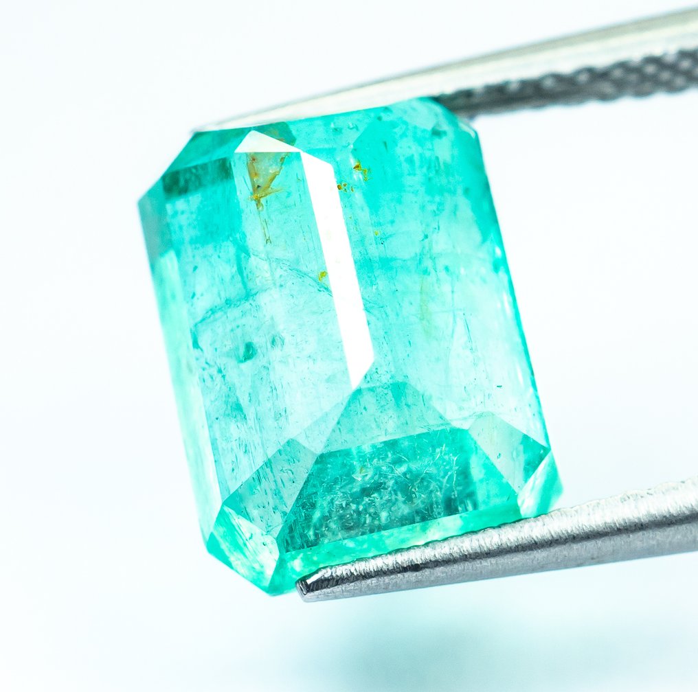 Ingen reservasjonspris Smaragd - 6.34 ct - Bellerophon Gemlab - Blågrønn (Nigeria) #3.2