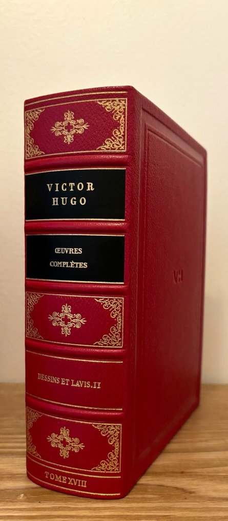 Victor Hugo - Un lot de 13 volumes des Œuvres Complètes de Victor Hugo, en reliure luxe rouge et dorures, édition - 1980-1980 #4.3