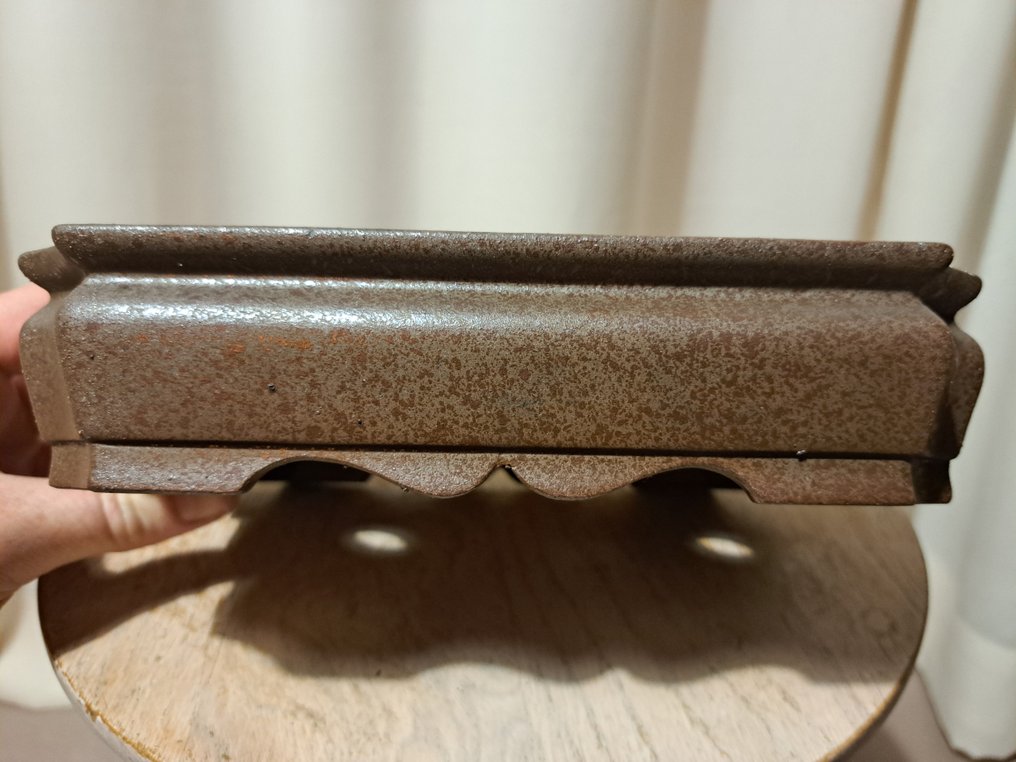 盆栽盆 - 21x16x5厘米 - 棕色釉面 - 高度 (树干): 0 cm - 深度 (树干): 0 cm - 日本 #1.0