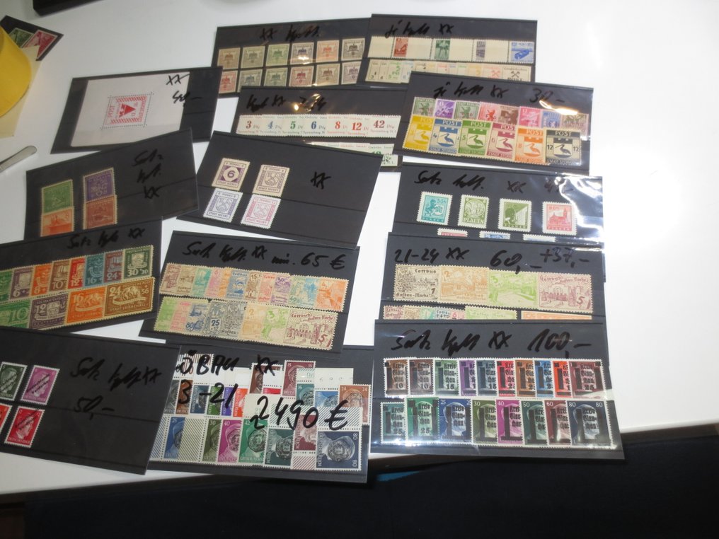 德国 - 本地邮政区 1945/1946 - 德国地方发行版收藏，全部未邮戳，状态良好，配有更好的句子。 #1.0