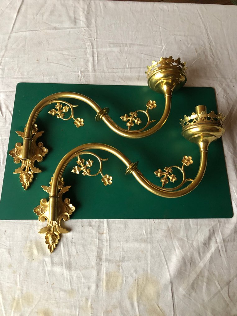 Decorative ornament (2) - wall candelabra - Netherlands #1.0