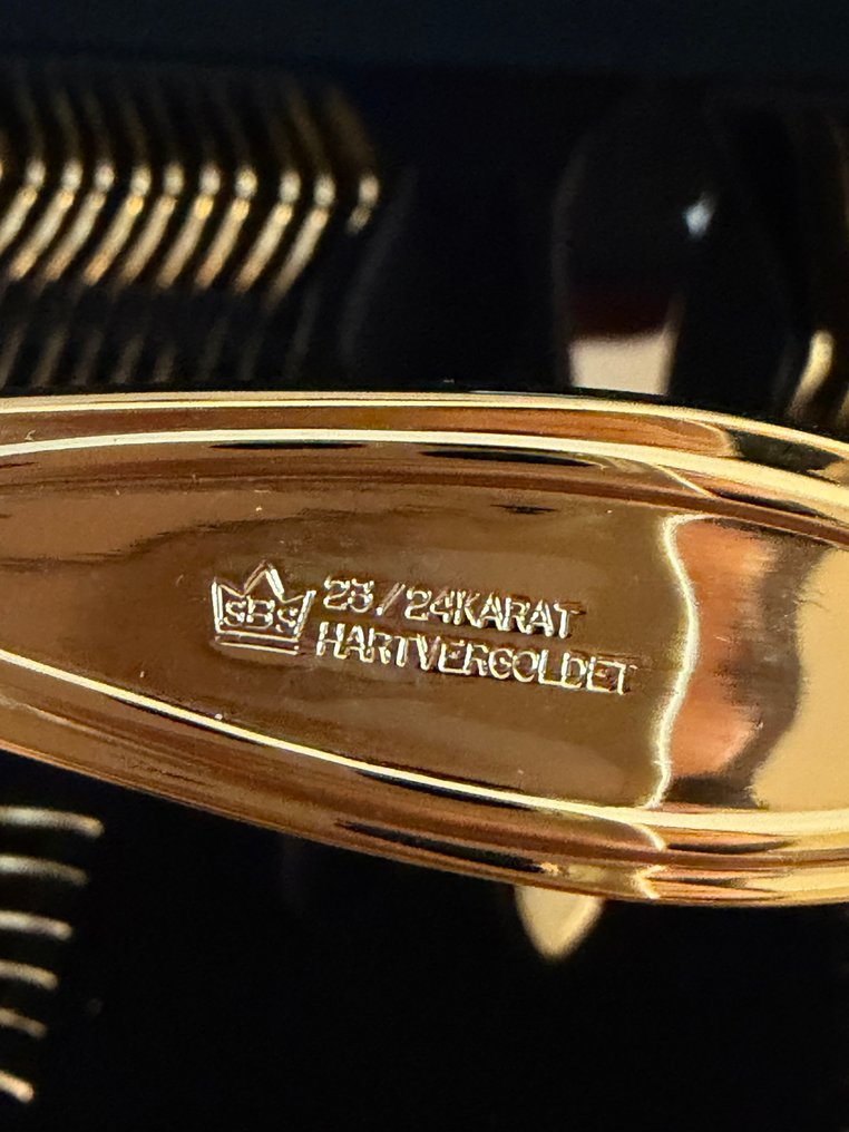 Solingen - 12件魚餐具套裝 (38) - SBS Solingen - 24K金 #1.0