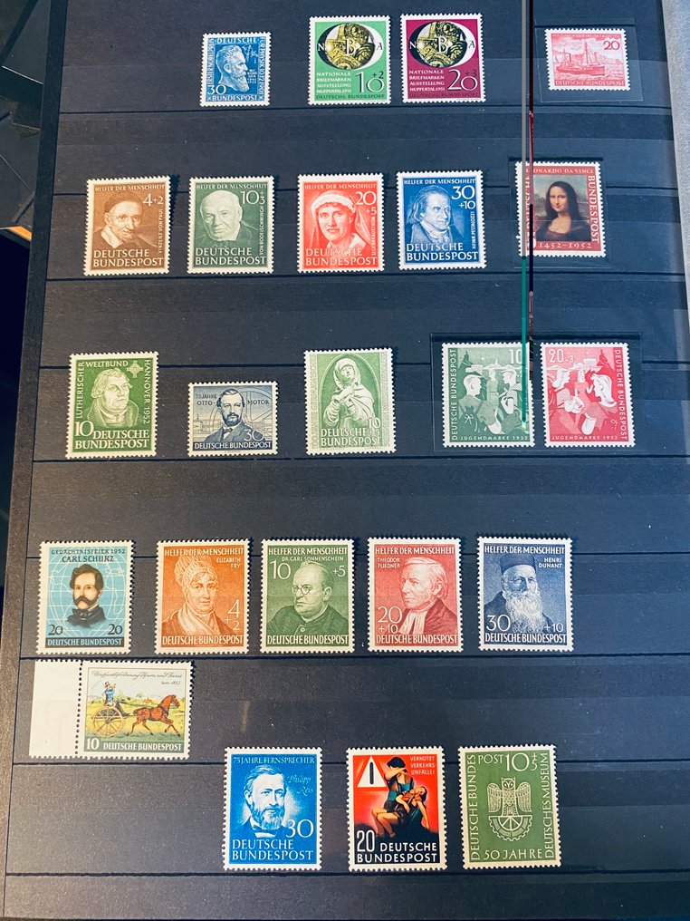 德國 1949/1975 - 德国未使用邮票收藏，以及一些已检验的邮票 #4.3