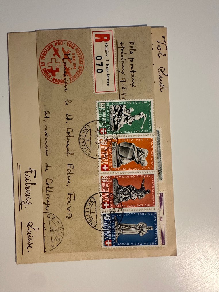 Europe 1900 - CH - Airmail - small batch of letters with special and first flights 1 #3.2