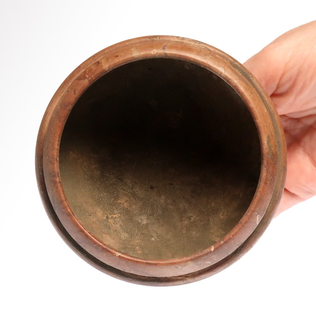 Αρχαίος Αιγυπτιακός, Πρώιμη Δυναστεία Μάρμαρο Δοχείο σε σχήμα μπολ #4.3