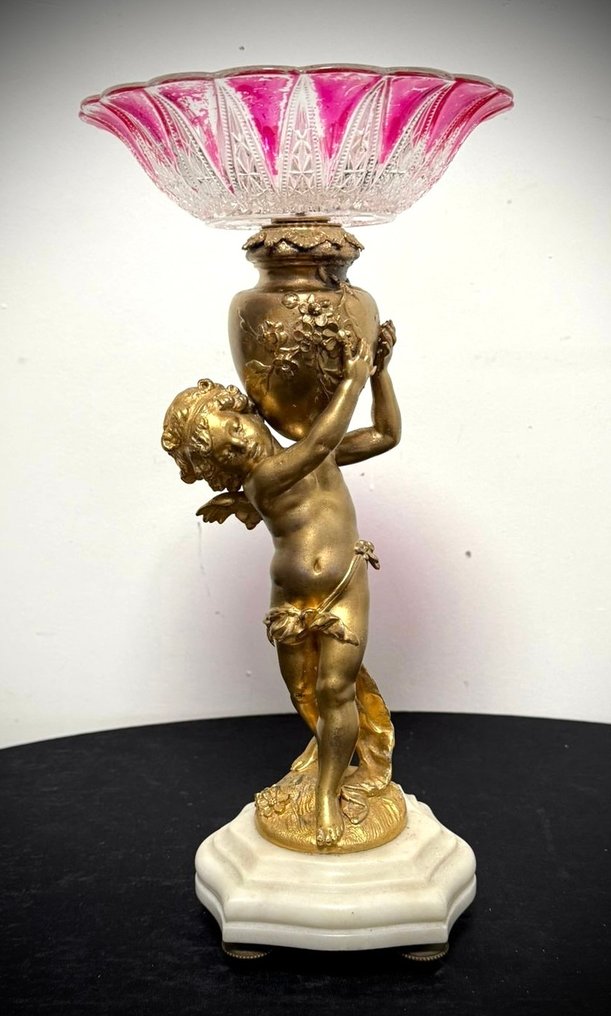 Centrepiece - Zinc alloy with bronze-colored/multicolored patina - circa 1900 - no reserve price. #1.0