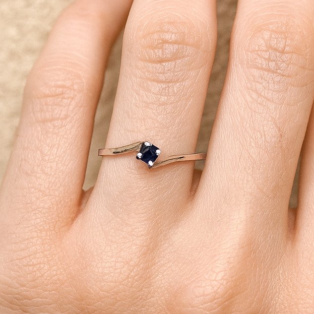 没有保留价 - 戒指 - 18K包金 白金 红宝石 #4.3