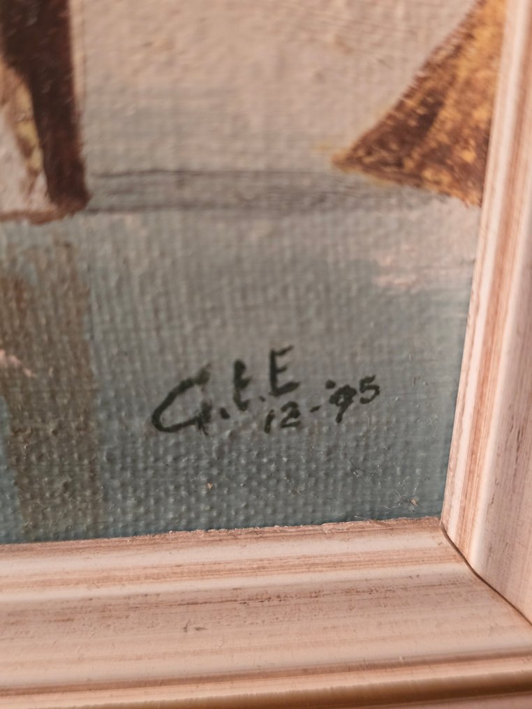 Dutch school (XX), Gena - Old village #3.2