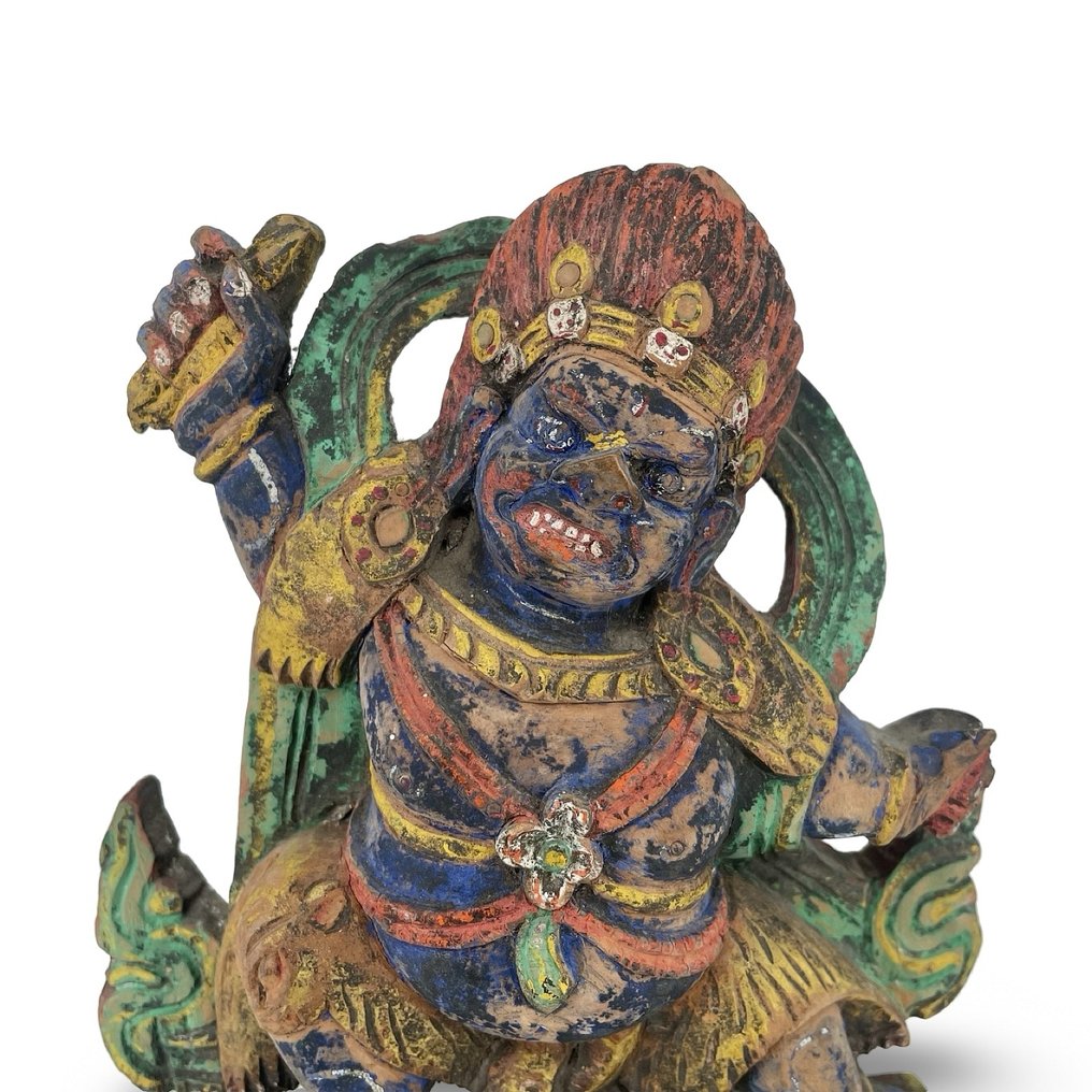 Άγαλμα Βατζραπάνι των Ιμαλαΐων του Θιβέτ - Ξύλο - Θιβέτ - τέλη του 19ου αιώνα - αρχές του 20ού αιώνα #3.2