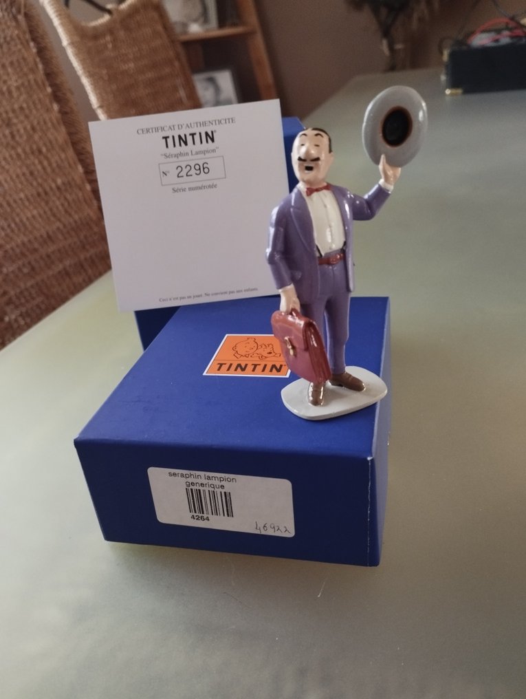 Tintin - Figurine en plombs de Séraphin lampion.collection générique. #2.1