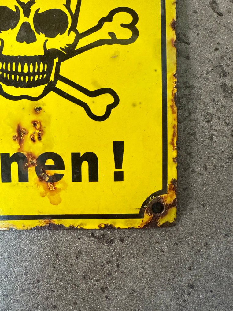 Προσοχή, νάρκες! - World War II - Εμαγιέ εικόνα - Σμάλτο, Μέταλλο #3.2