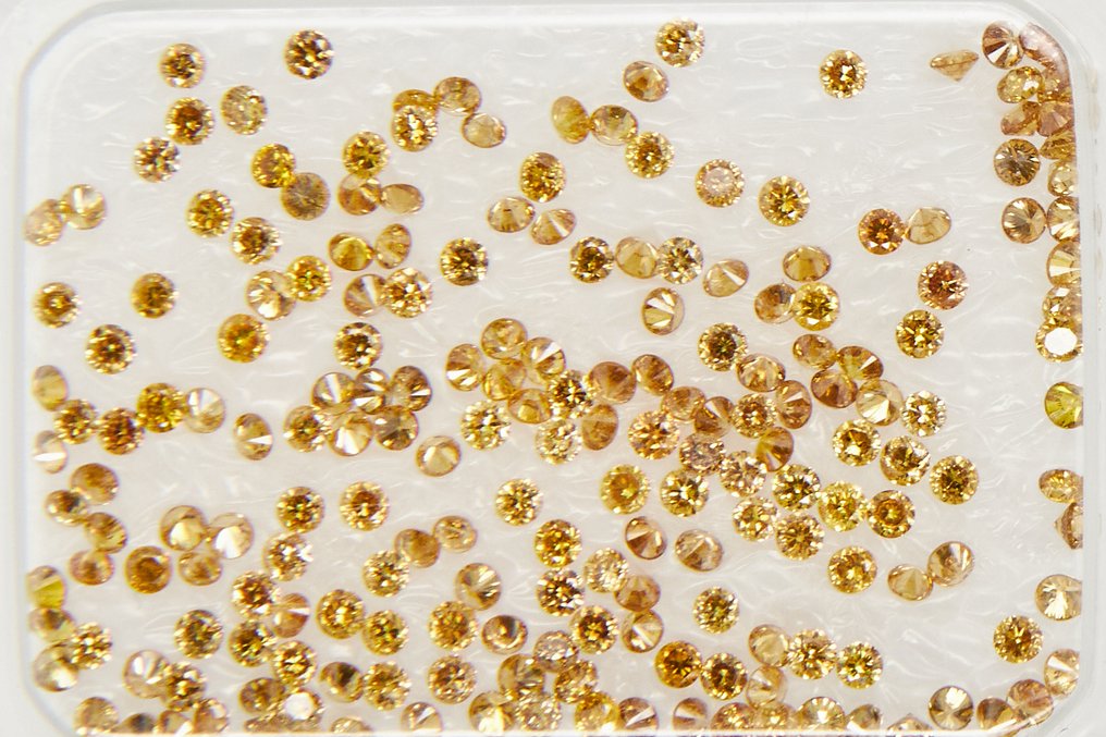 χωρίς τιμή ασφαλείας - 205 pcs Διαμάντι  (Φυσικό)  - 1.00 ct - Στρογγυλό - SI1, SI2, I1, I2, I3 - Gem Report Antwerp (GRA) #1.0