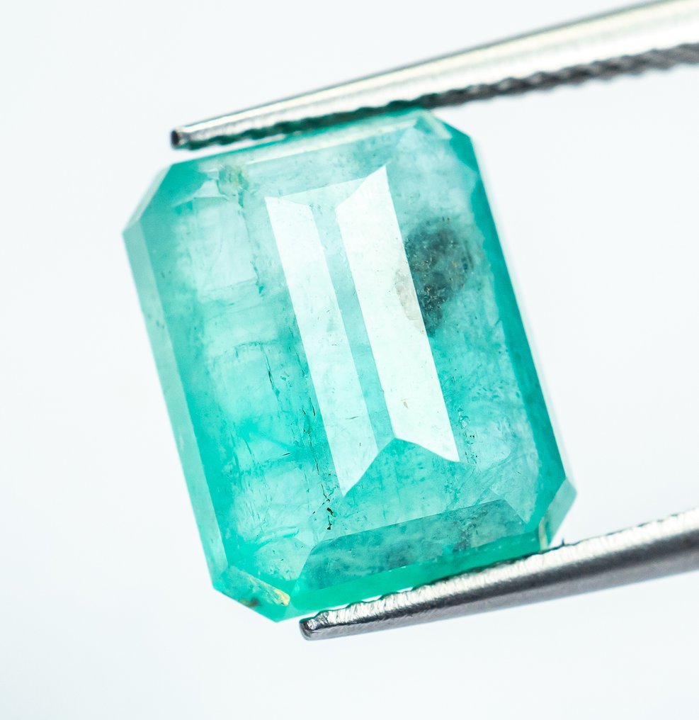 χωρίς τιμή ασφαλείας Σμαράγδι - 6.94 ct - Bellerophon Gemlab - Μπλε-πράσινο (Νιγηρία) #3.2