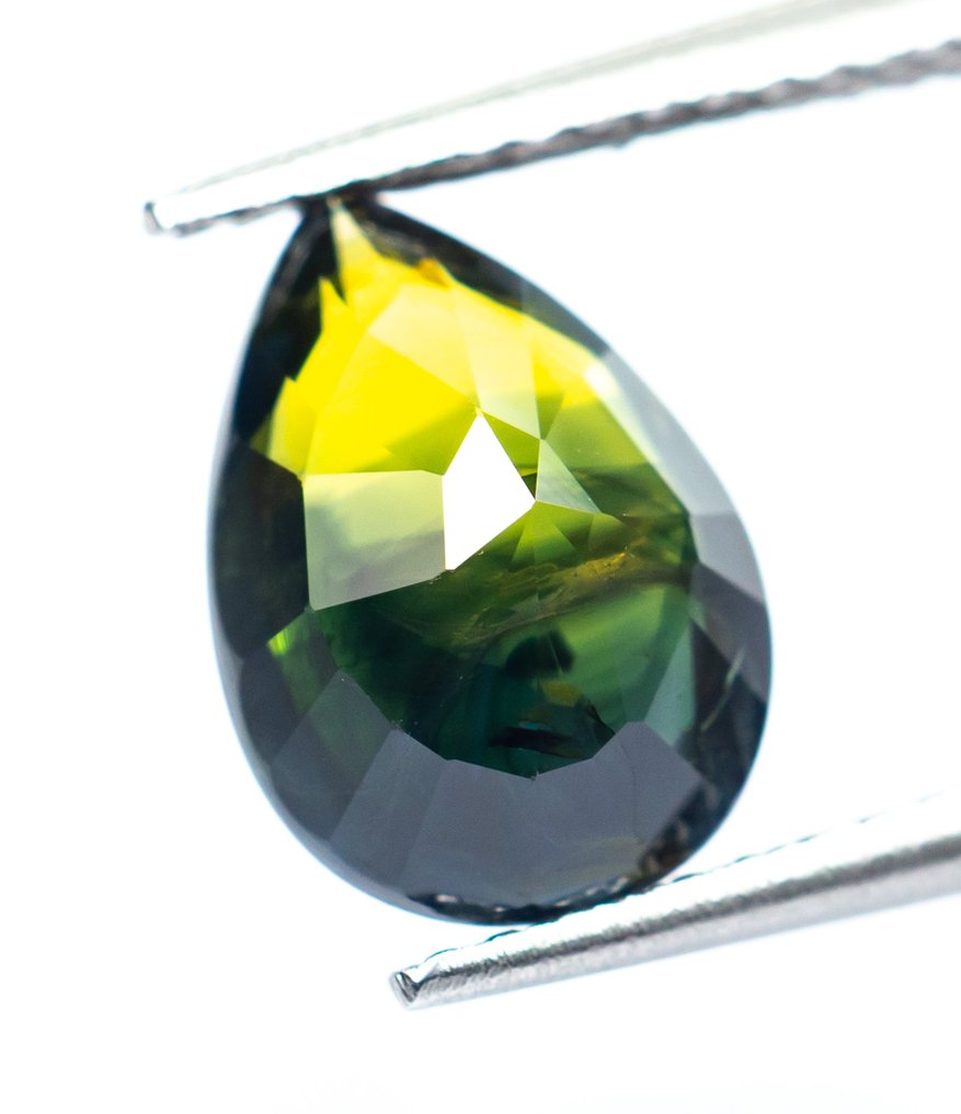 Sans prix de réserve Saphir - 3.04 ct - Bellerophon Gemlab - Vert bluâtre profond #3.2