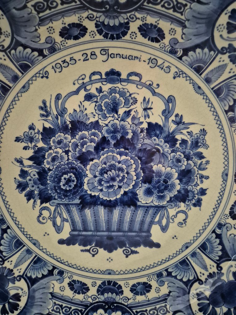 De Porceleyne Fles, Delft - Seinälevy - Kivitavara - 1945 #1.0