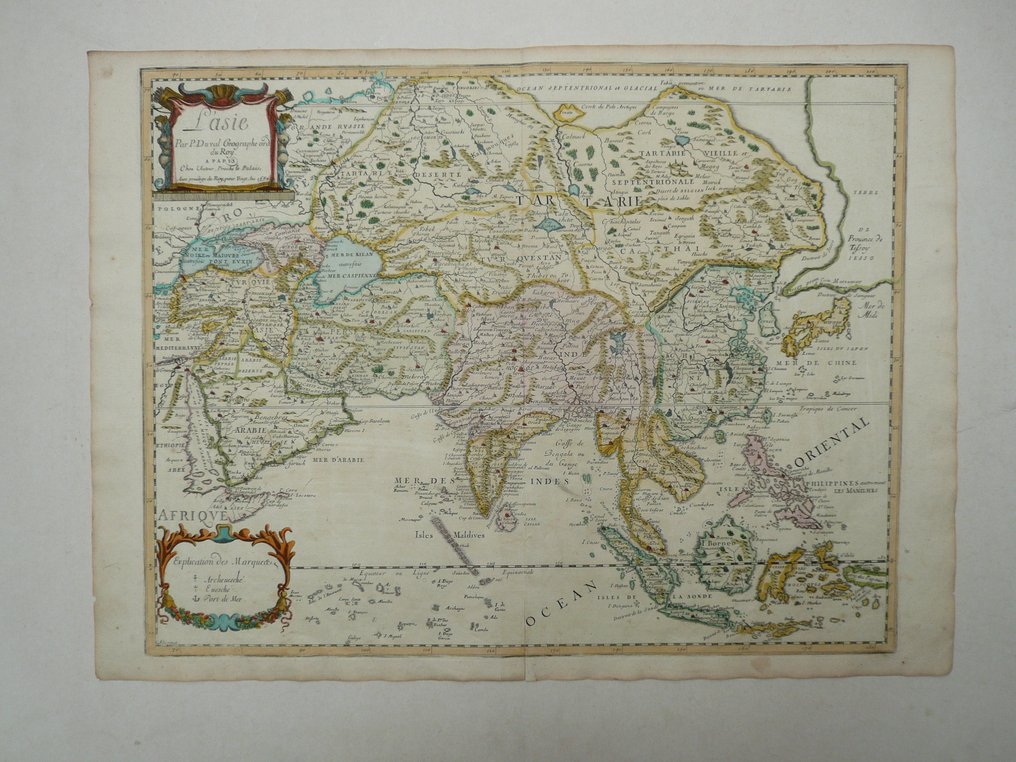 Asia - Arabia / Indochina / China / Indonesia / The Philippines / Korea; Pierre Duval - L'Asie - 1681-1700 #1.0