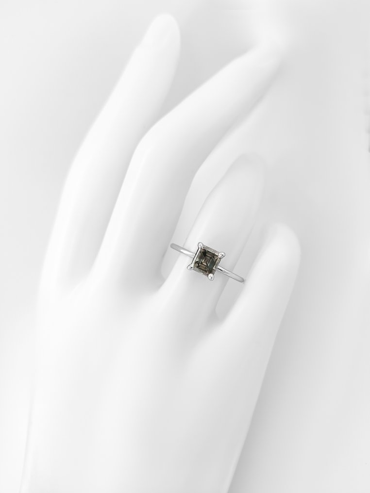 χωρίς τιμή ασφαλείας - Δαχτυλίδι - 14 καράτια Λευκός χρυσός - 1.02ct. tw. Διαμάντι (Φυσικού χρώματος) #4.3