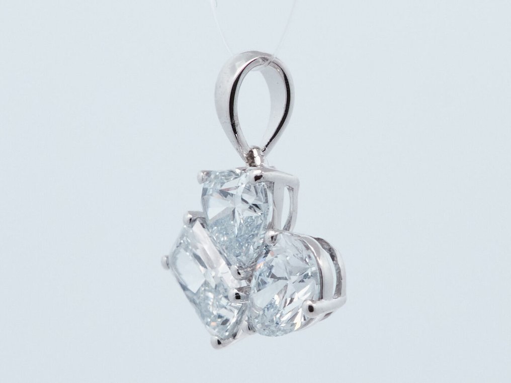 没有保留价 - 吊坠 - 14K包金 白金 - 2.31ct. tw. 钻石 (实验室培育) #4.3
