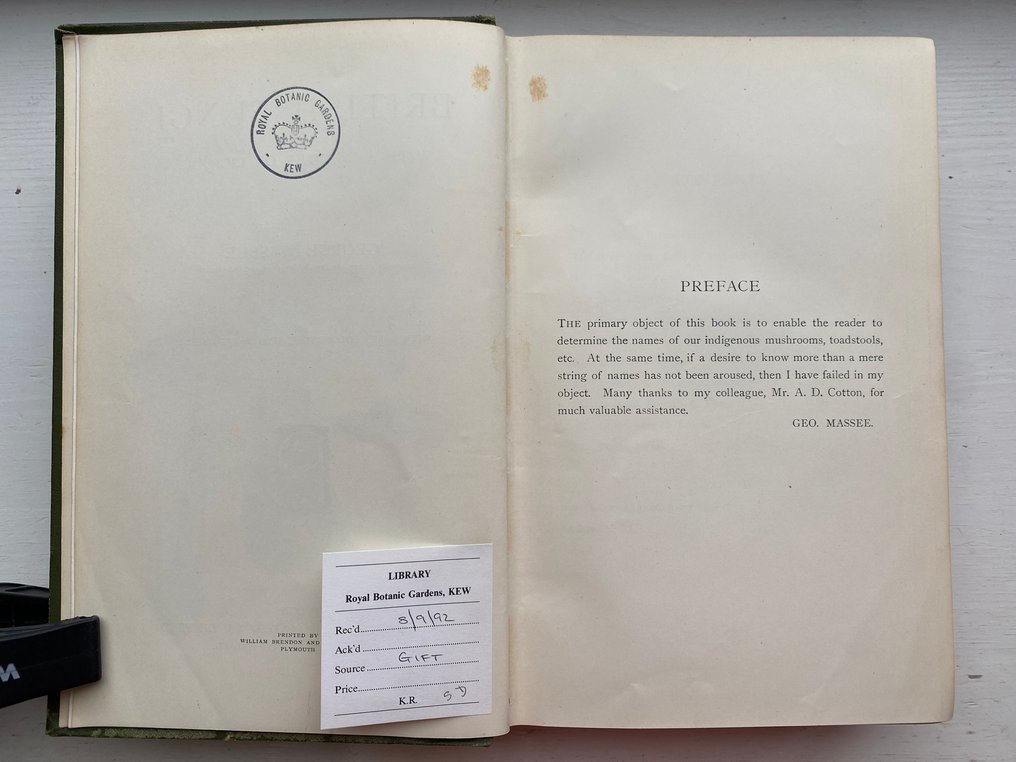 George Massee - British Fungi With a Chapter on Lichens. {40 Coloured plates} - 1920 #4.3