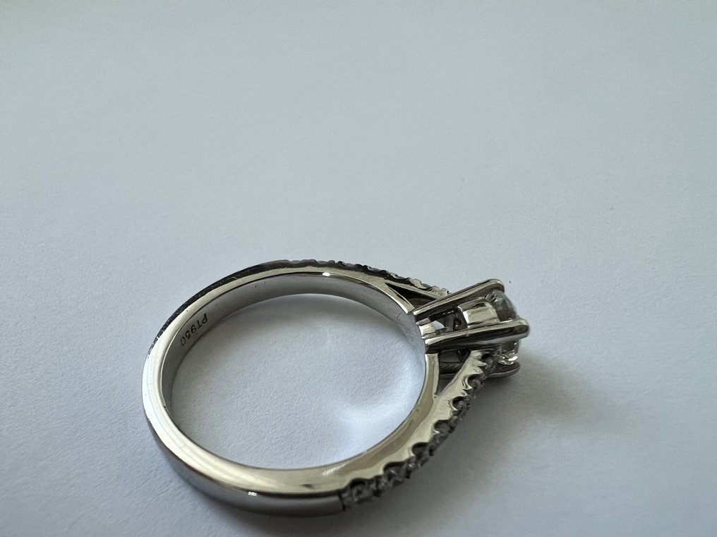 戒指 白金 -  0.87ct. tw. 钻石 (天然色彩的) - 钻石 #3.2