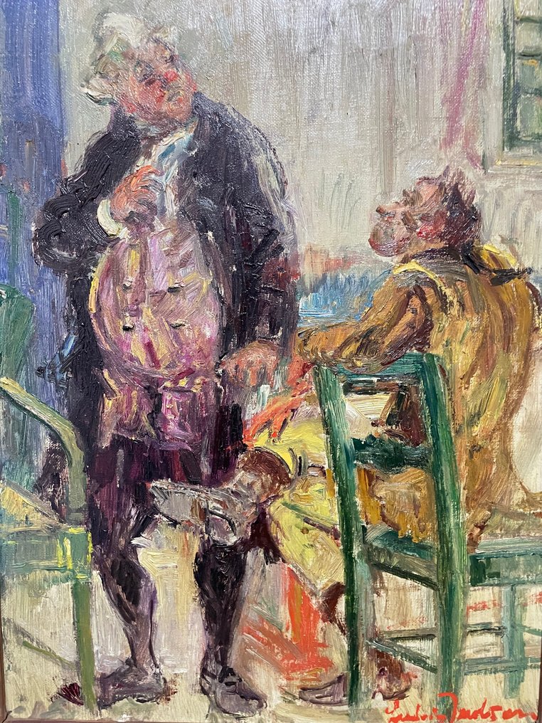 Ludvig Jacobsen (1890-1957) - Adel bei Gespräch - NO RESERVE #2.1