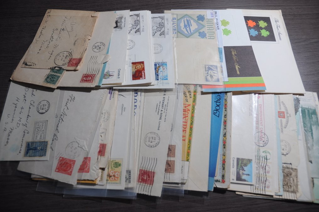 加拿大  - Partij FDC's 和 Covers 从经典开始，装在一个盒子里 #2.1