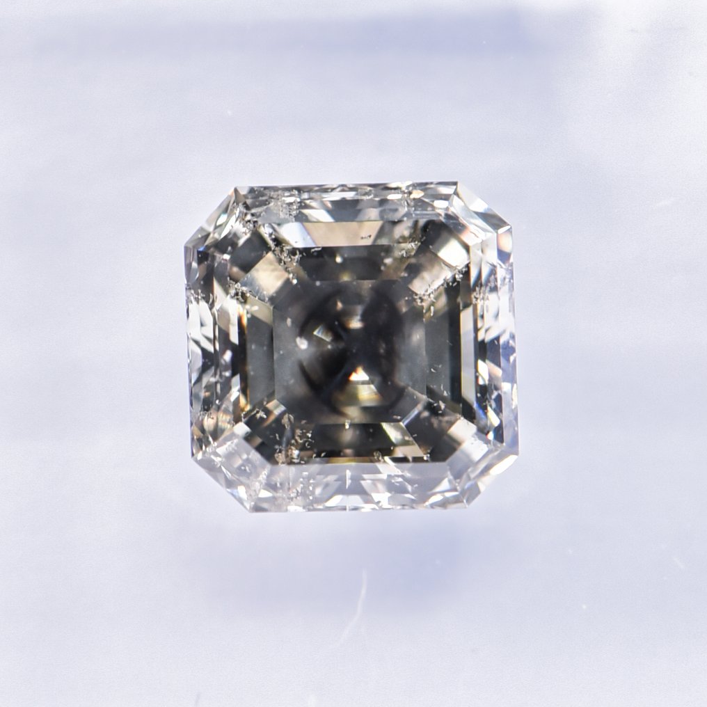 χωρίς τιμή ασφαλείας - 1 pcs Διαμάντι  (Φυσικού χρώματος)  - 1.52 ct - Σμαράγδι - Fancy deep Πρασινωπό Γκρίζο - SI2 - International Gemological Institute (IGI) - VG VG #3.2