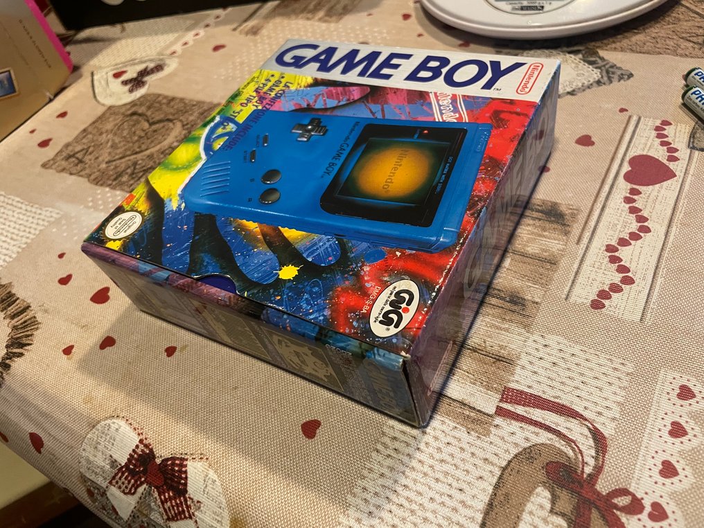 Nintendo - Gameboy Classic - Play It Loud – Blue (Ice Blue) + Zelda Link’s Awakening + Wario Blast - Video game console - In original box #2.1