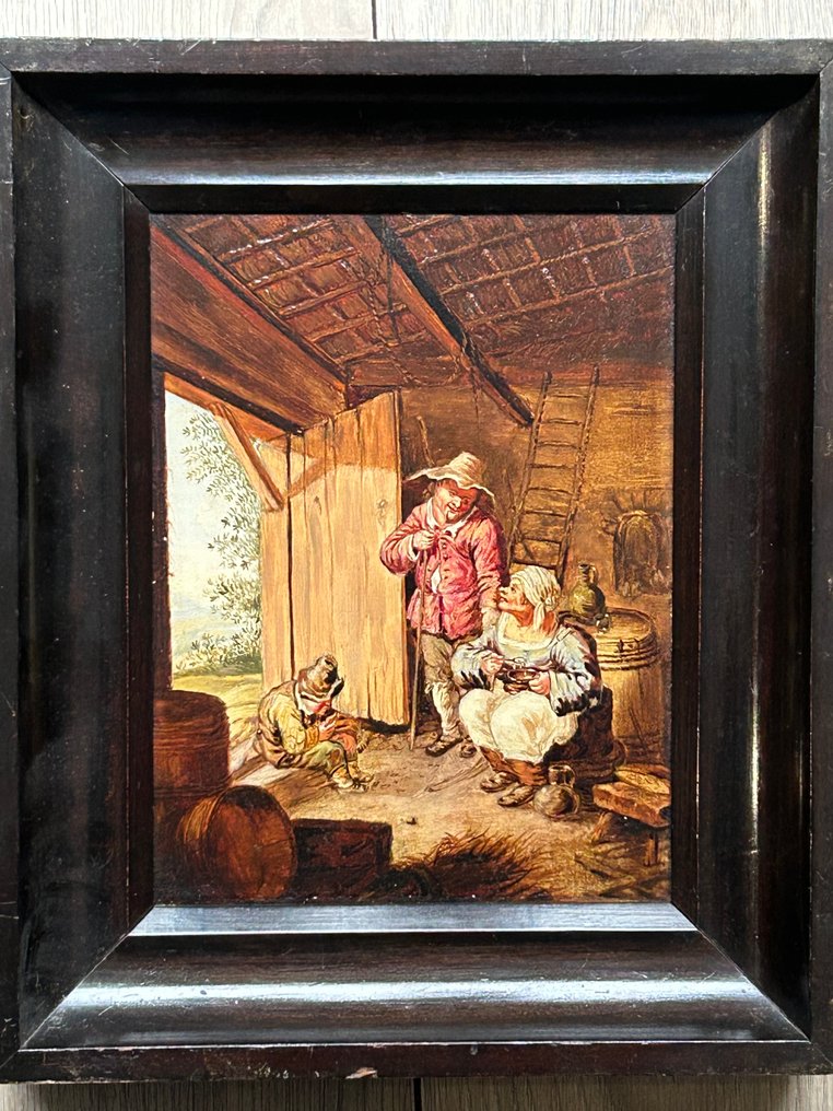 Hollandse school (XIX) - Schuur interieur #1.0