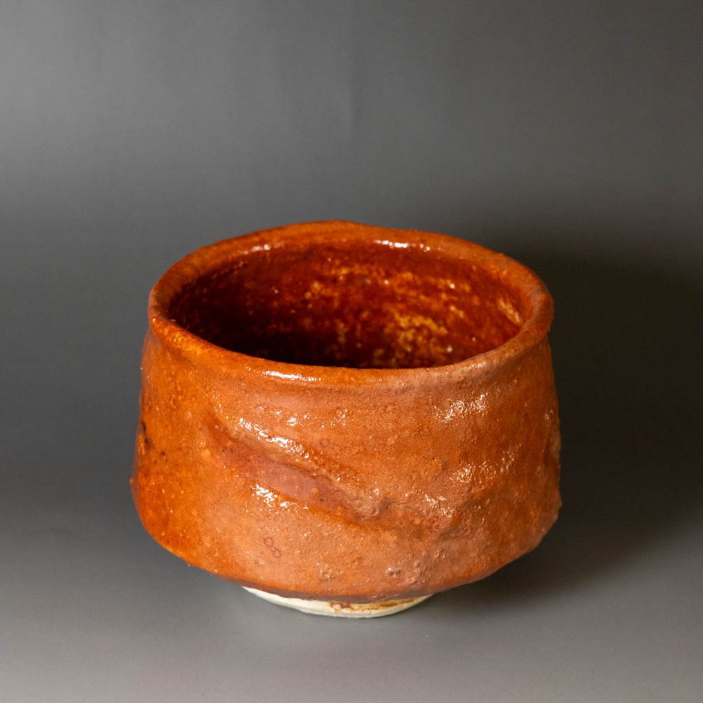 Aka Shino Chawan 赤志野茶碗 - Kotaro Ihara 伊原光太郎 - Shōwa period (1926-1989) #1.0