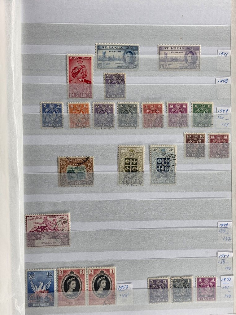 Saint Lucia 1863/2000 - Collection in stock book #2.1