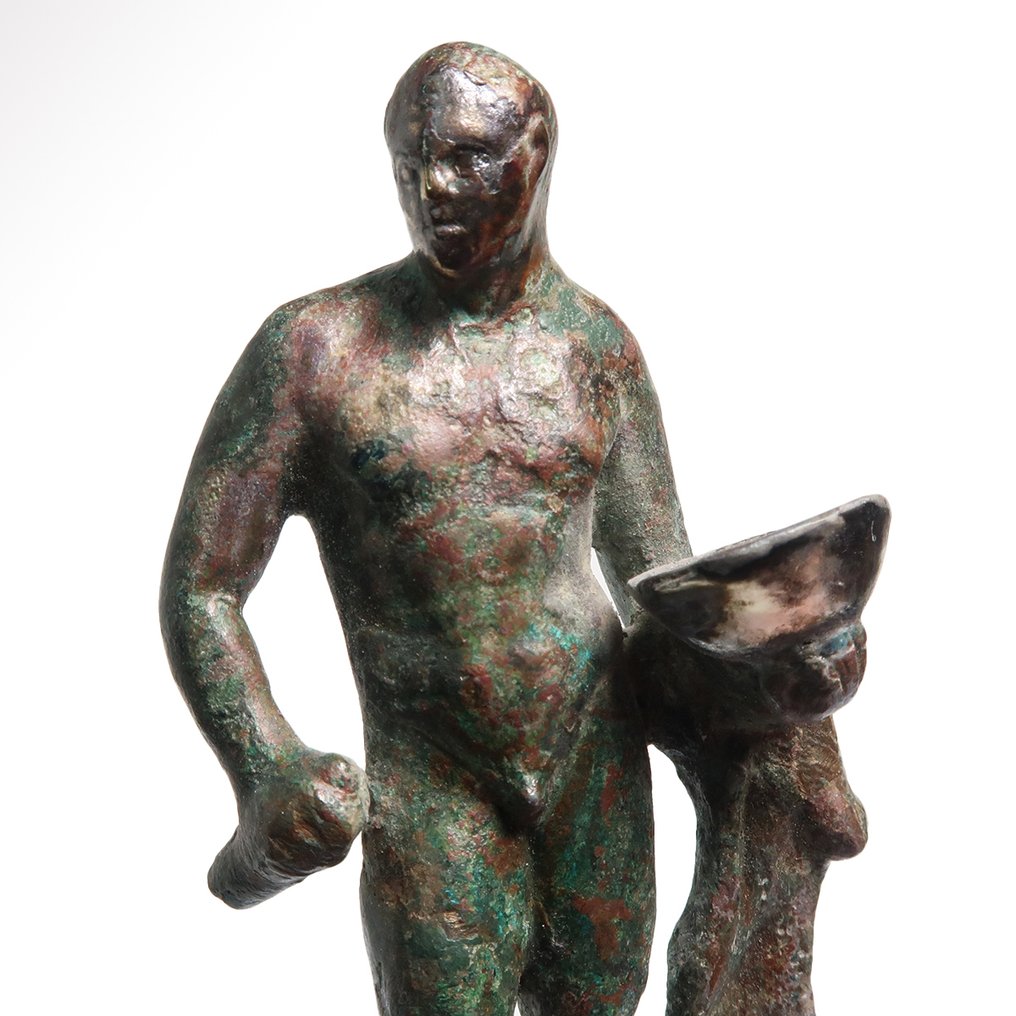 古羅馬 青銅色, 銀 运动员的雕像 #1.0