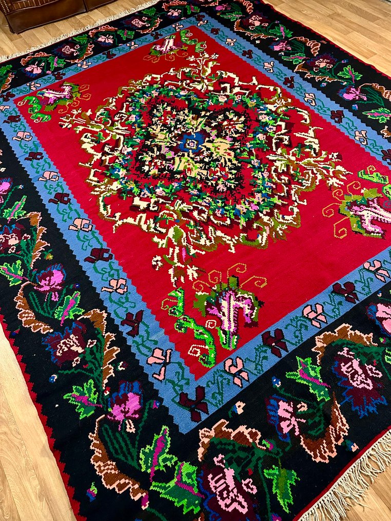 美丽的巴尔干地毯 - 凯利姆平织地毯 - 347 cm - 283 cm #2.1