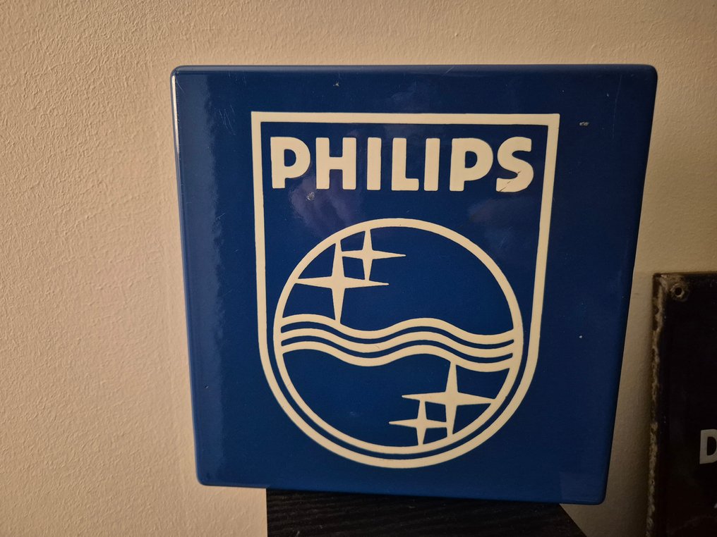 Emaillerie Belge - 搪瓷牌 philipps - Philipps - 搪瓷标牌 - 广告用珐琅牌 - 钢 #1.0
