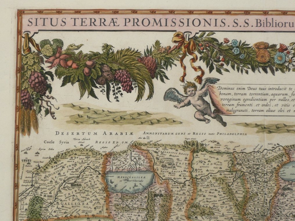 Asia - Israël / Palestine / Holy Land; Johannes Janssonius - Situs Terrae Promissionis. S.S. Bibliorum intelligentiam - 1621-1650 #2.1