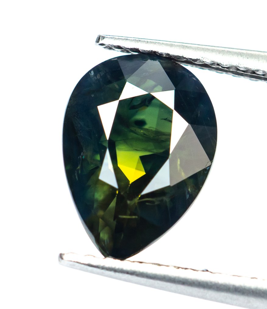Sans prix de réserve Saphir - 3.04 ct - Bellerophon Gemlab - Vert bluâtre profond #1.0