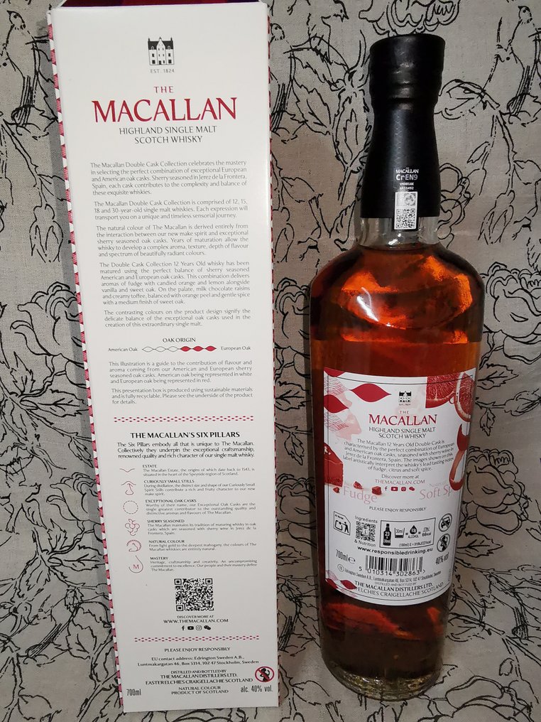 Macallan 12 years old Double Cask Collection Sherry  - 700 毫升 #4.3