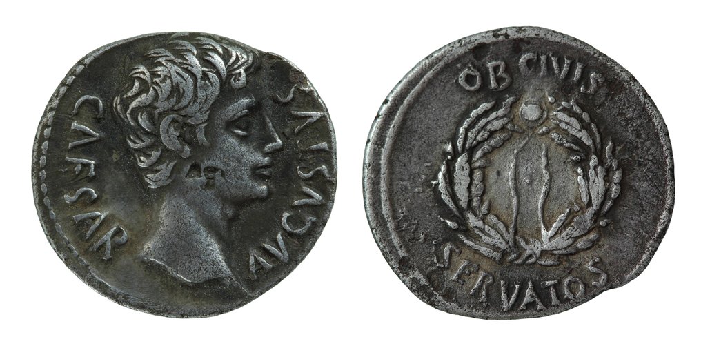 Impero romano. Augusto (27 a.C.-14 d.C.). Denarius Colonia Patricia 19–18 BC #2.1