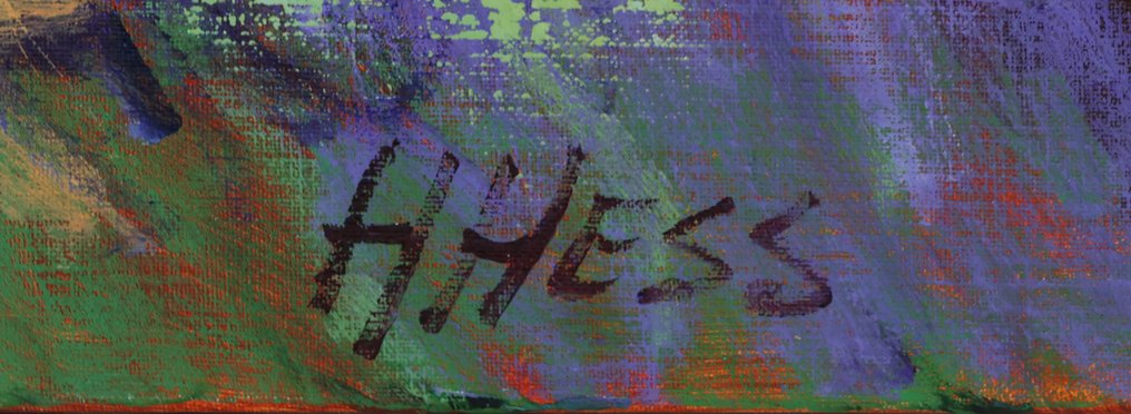 Henri Hess (1950) - Portret in lavendelveld #4.3