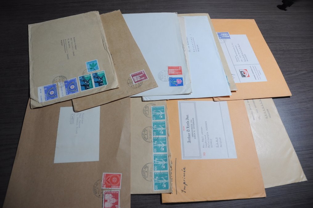 Switzerland  - Large batch of covers, PWS, stamps, and more in a box #2.1