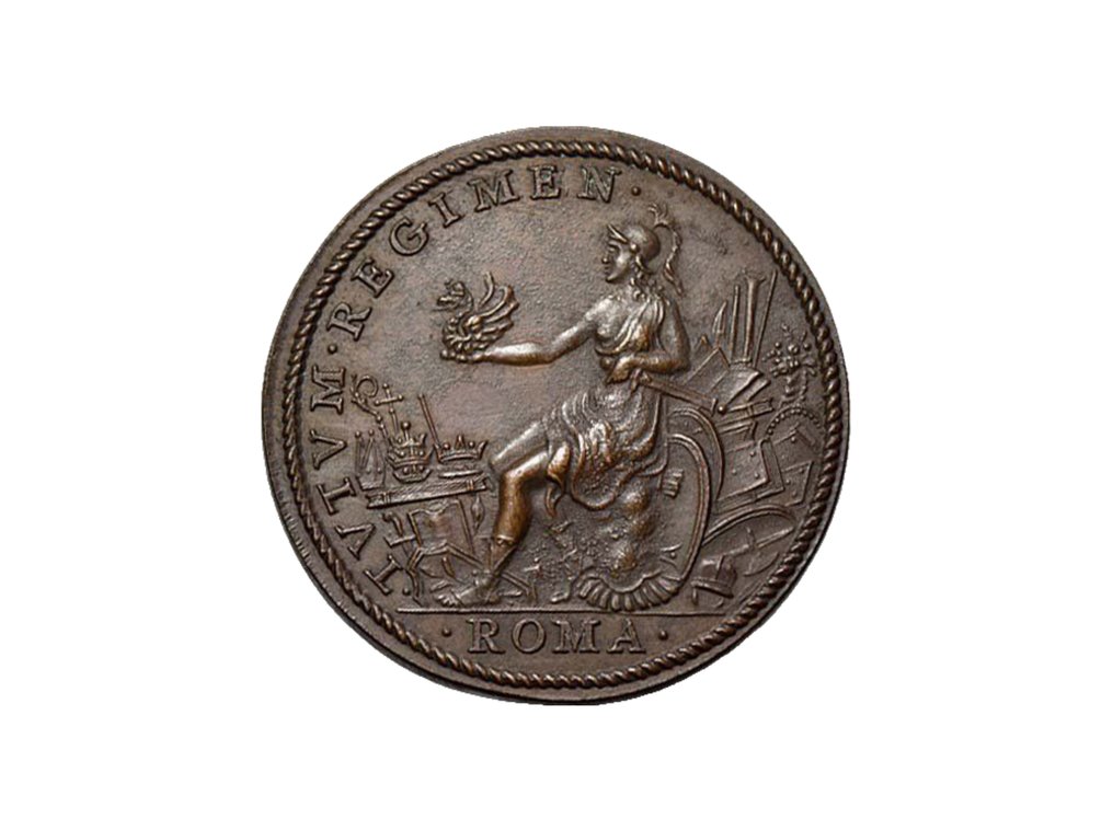 Olaszország. Bronze Medal 1585–1590 TVTVM REGIMEN, Restitutionsmedaille o.J. (18.Jhdt.) (Nincs minimálár) #2.1