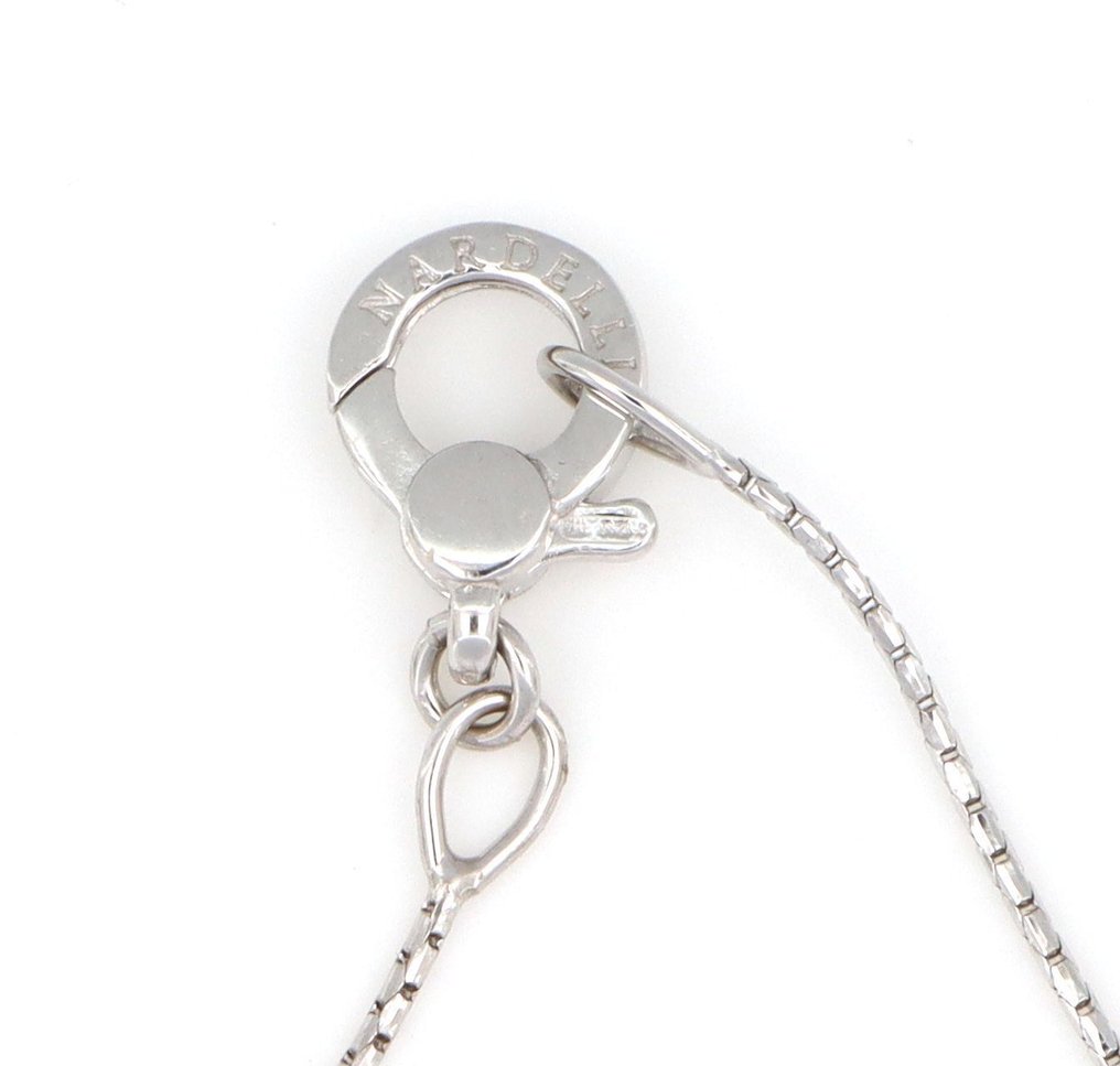 Ei pohjahintaa - Other brand - Kaulakoru riipuksella - Nardelli - 18 kt. Valkokulta -  0.55ct. tw. Timantti (Luonnollinen)  #1.0