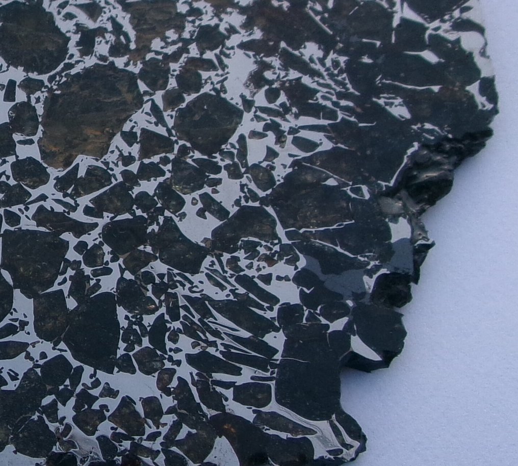 Seymchan meteorit Pallasit - Magasság: 10.5 cm - Szélesség: 5.3 cm - 71 g - (1) #3.2