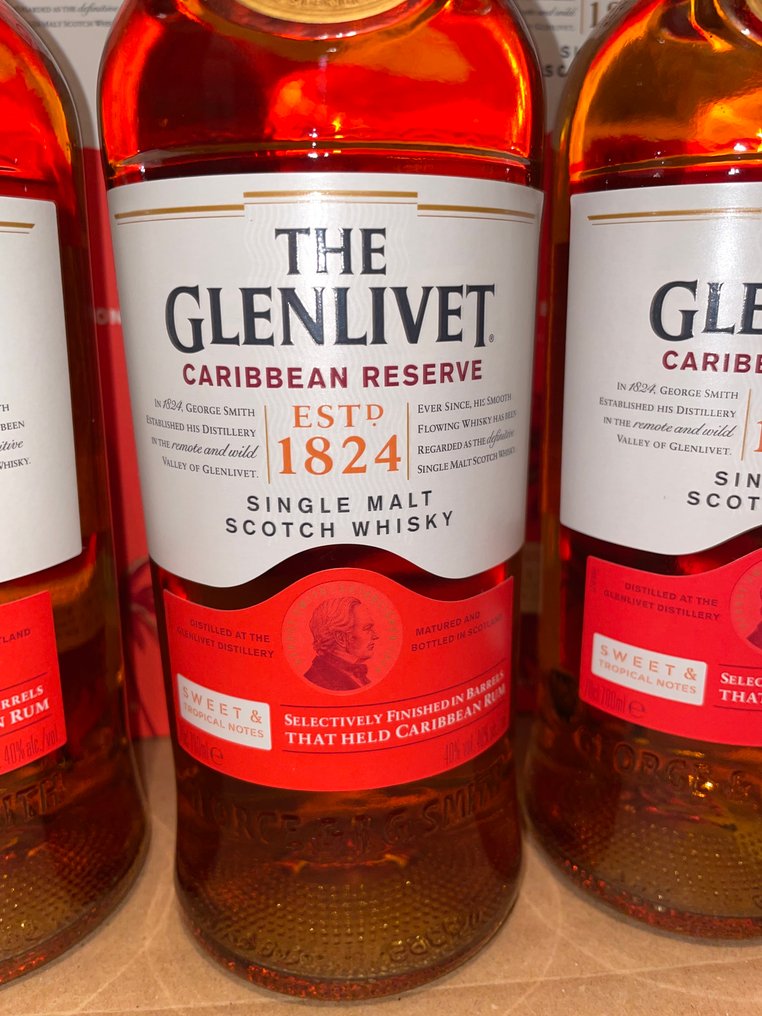 The Glenlivet Caribbean Reserve - 70cl - 3 flasker #2.1