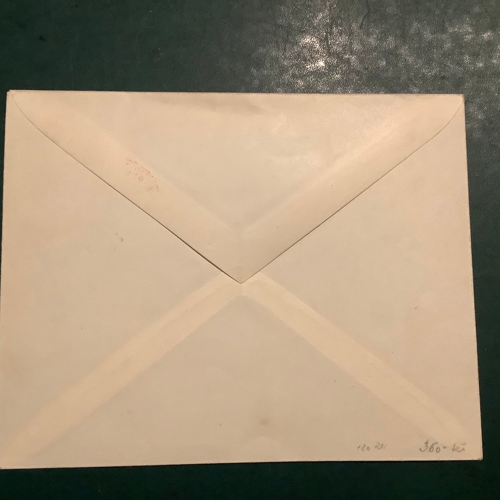 Boemia e Moravia 1938 - Karlsbad: 60h con scritta libera sulla busta filatelica - autenticato dal Dr Dubb - Michel 8 #4.3