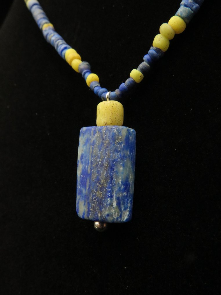 Bactrian + Roman 由青金石和玻璃珠制成的手链 - 43 cm (没有保留价) #2.1