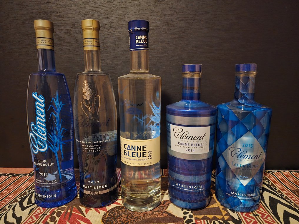 Clément - Canne Bleue - 2001-2004, 2010-2019 + 1 bottle "Grappe Blanche 2000"  - 70cl - 15 bottles #2.1