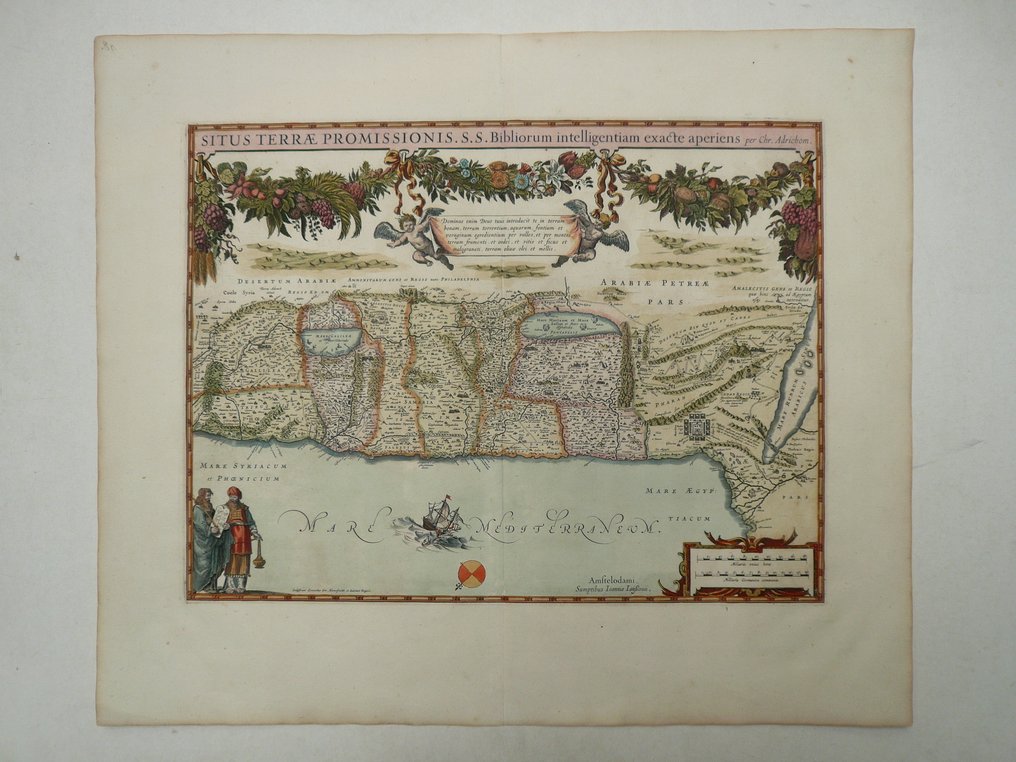 Asia - Israël / Palestine / Holy Land; Johannes Janssonius - Situs Terrae Promissionis. S.S. Bibliorum intelligentiam - 1621-1650 #1.0