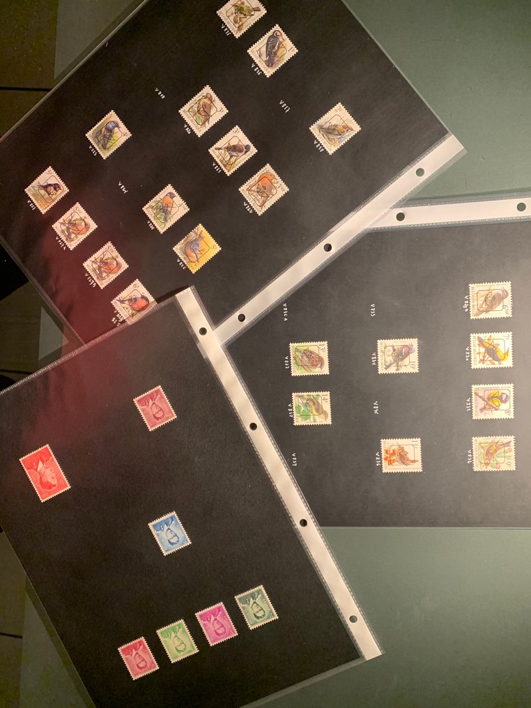 Belgio 1865/1960 - Collezione di francobolli timbrati e non usati su supporto nero. #1.0