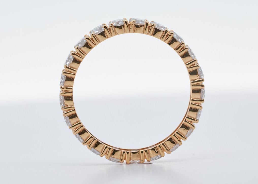 沒有保留價 - 戒指 - 14 克拉 黃金 -  1.88ct. tw. 鉆石 (實驗室培育) #4.3